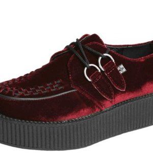 T.U.K. Burgundy Velvet Creepers